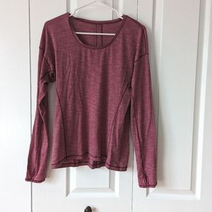 Lululemon pink long sleeve top